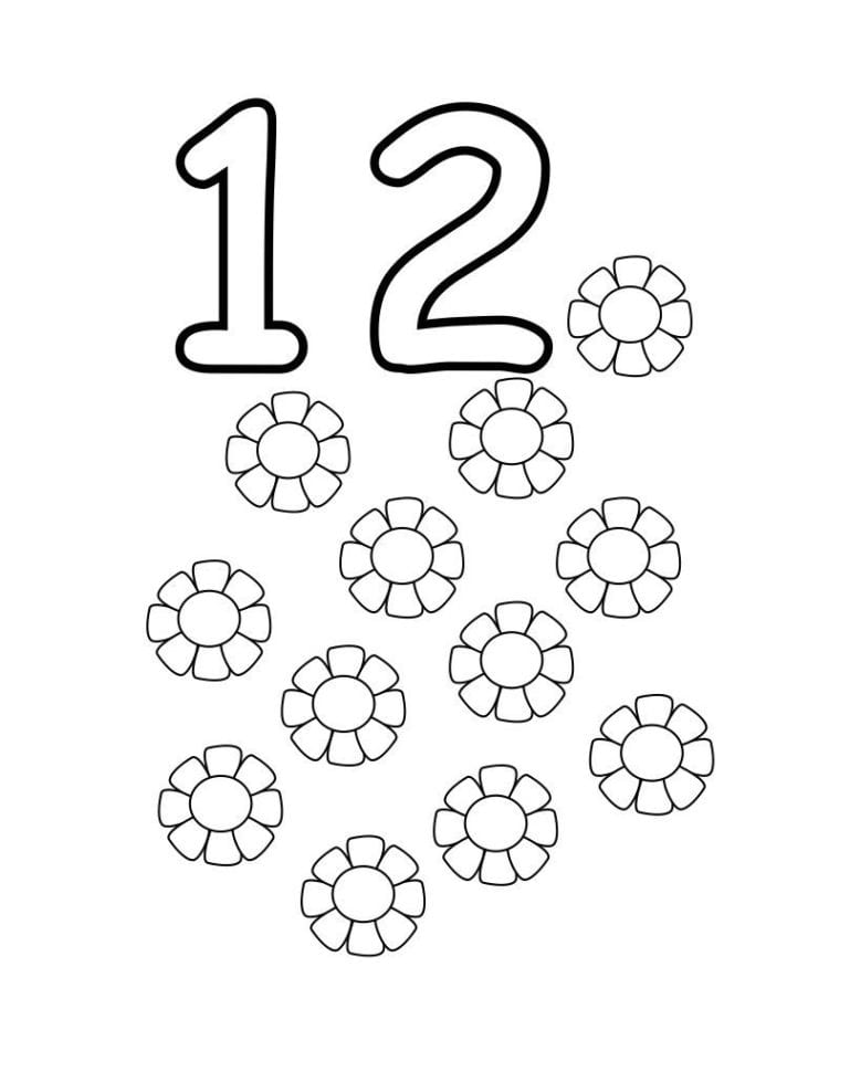 Free Printable Number Coloring Pages For Kids Preschool Day