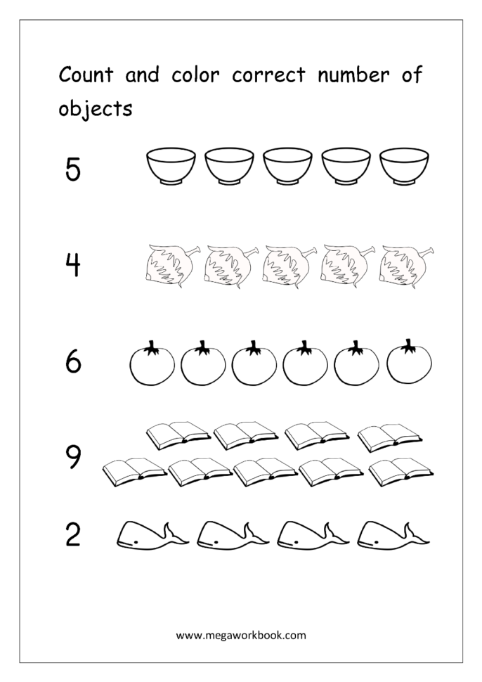 Free Printable Number Counting Worksheets Count And Match — db-excel.com