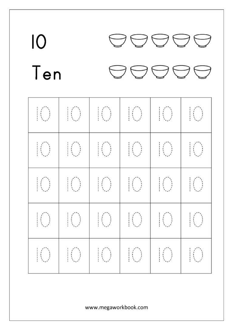 Free Printable Number Tracing And Writing 110 Worksheets — db-excel.com
