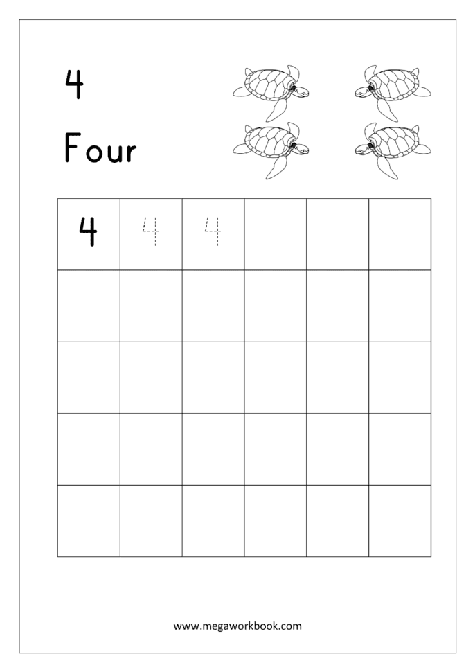 Free Printable Number Tracing And Writing 110 Worksheets —