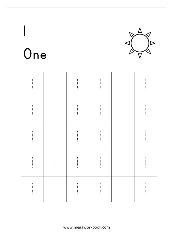 Free Printable Number Tracing And Writing 110 Worksheets