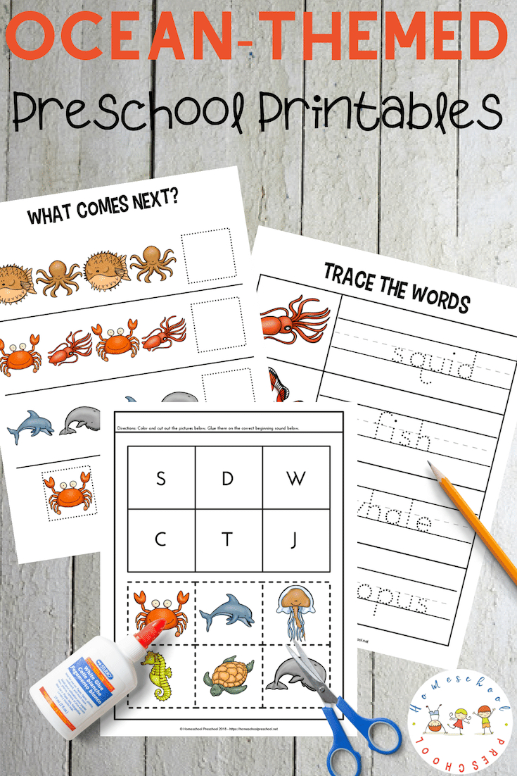 Free Printable Ocean Worksheets For Preschool