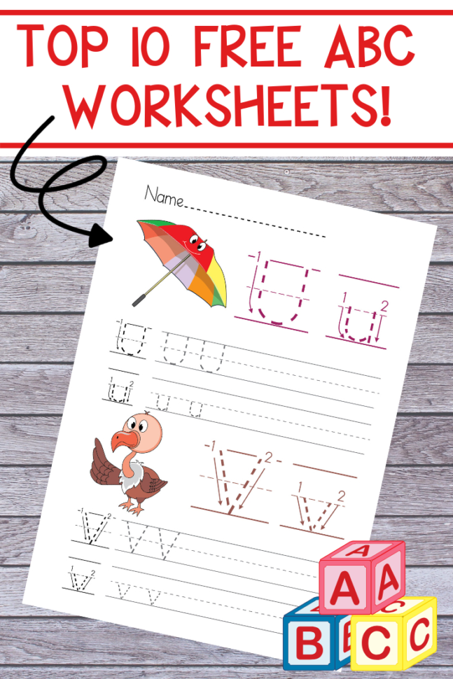 Free Printable Preschool Alphabet Worksheets  The Relaxed Homeschool