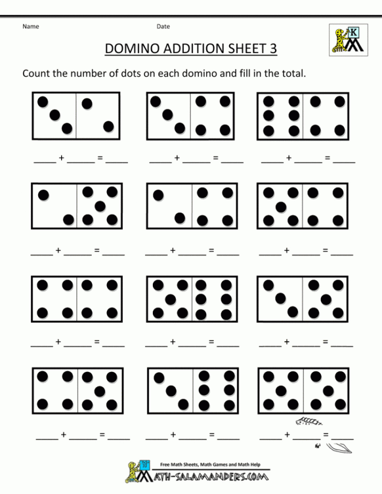 Free Printable Preschool Math Worksheets  Lobo Black
