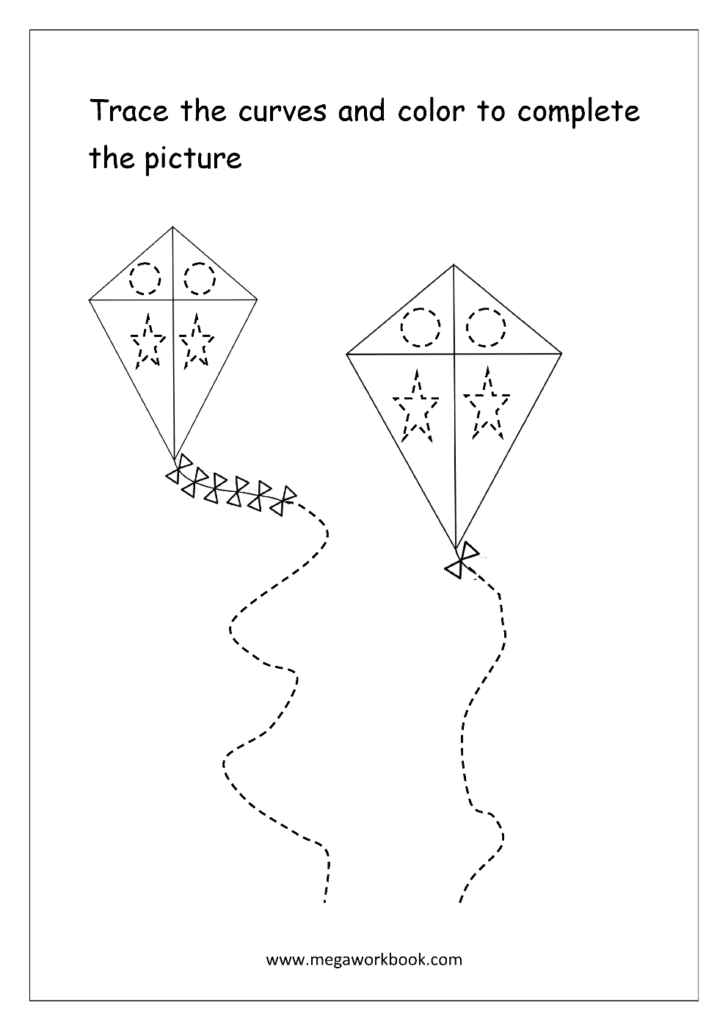 Kite Worksheets For Kindergarten