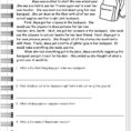 Free Printable Reading Comprehension Worksheets For Kindergarten