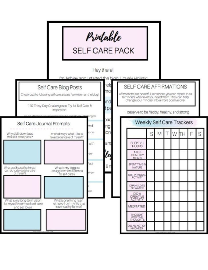 Get Self Help Worksheets
