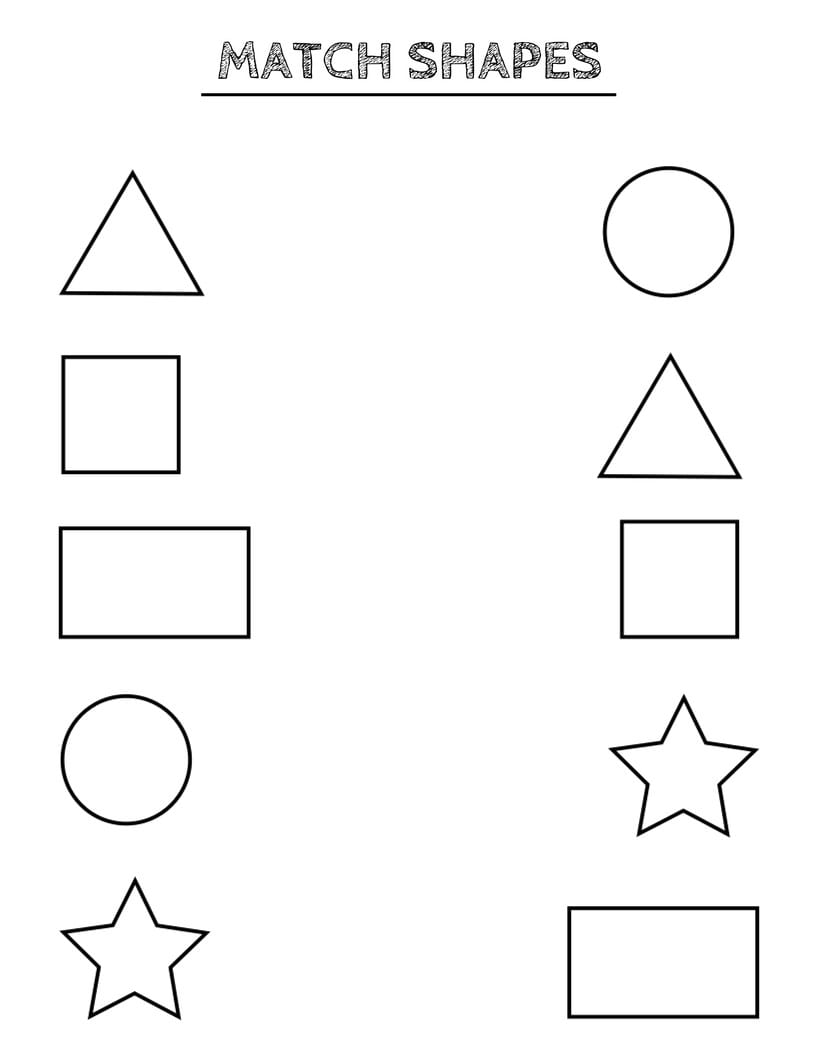 Free Printable Shapes Worksheets For Toddlers And