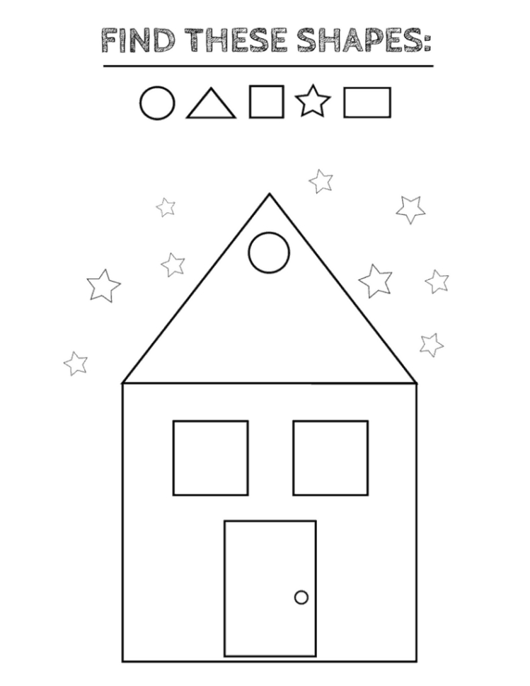 Free Printable Shapes Worksheets For Toddlers And Preschoolers