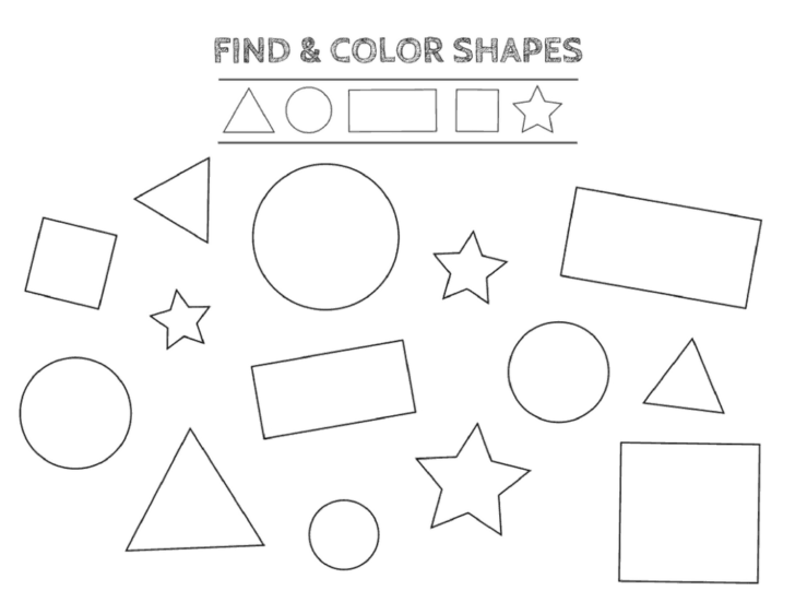 Shapes Worksheets For Kindergarten