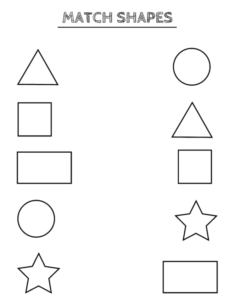 Free Printable Shapes Worksheets For Toddlers And Preschoolers
