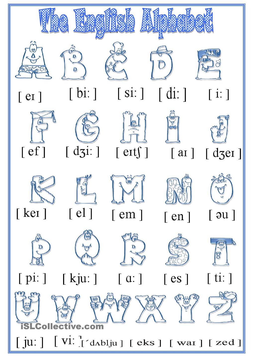 Spanish Alphabet Worksheets Db excel