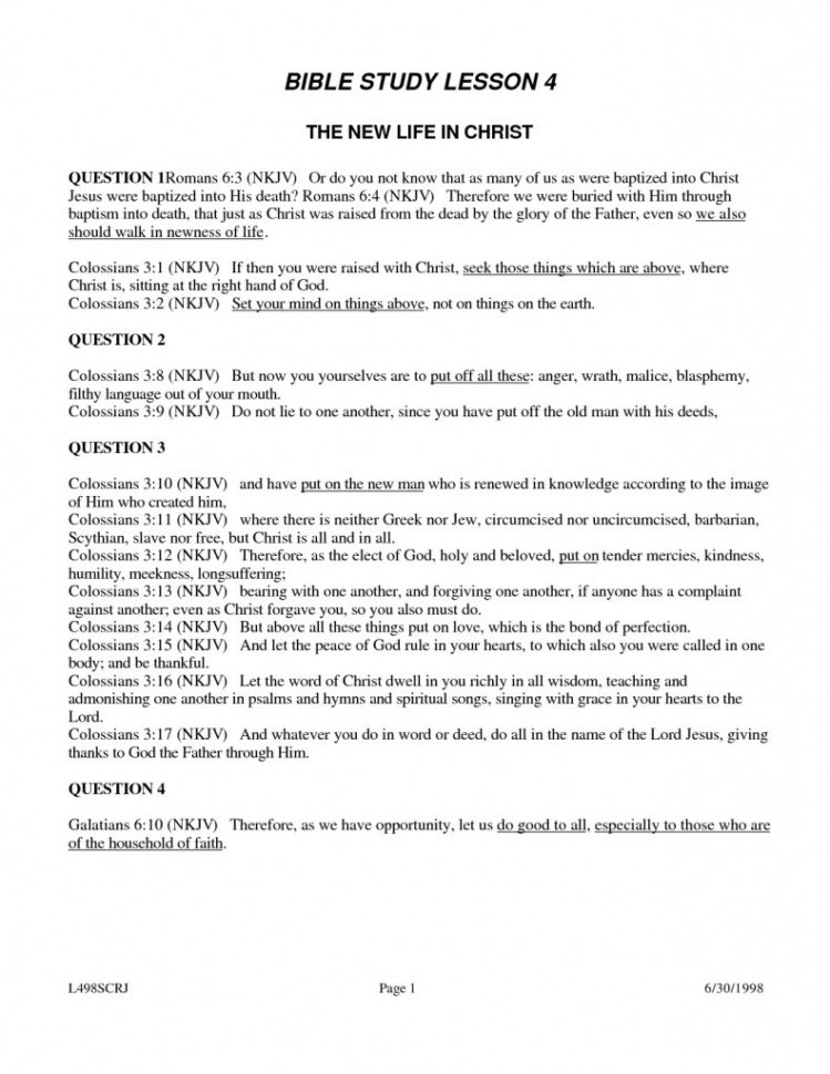 Free Printable Youth Bible Study Lessons  World Of Printable And