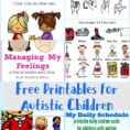 Free Printables For Autistic Children And Their Families Or