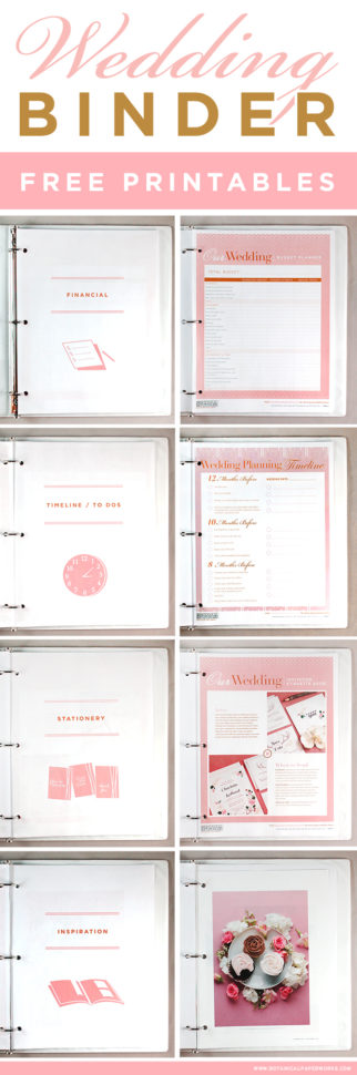 Free Printables Wedding Planning Binder  Blog  Botanical Paperworks