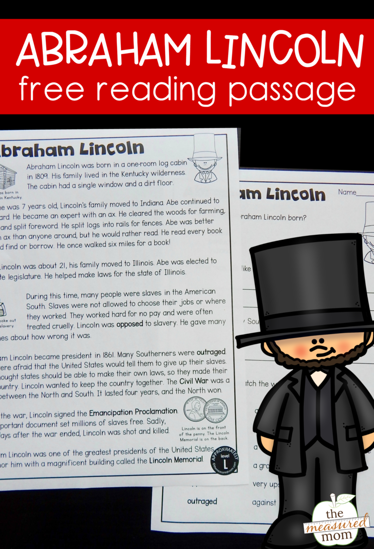 Abraham Lincoln Reading Comprehension