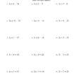 Free Simple Algebra Worksheets – Rivetcolorco