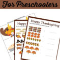 Free Thanksgiving Worksheets For Preschool Math
