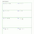 Free Worksheets For Linear Equations Grades 69 Pre
