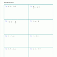 Free Worksheets For Linear Equations Grades 69 Pre