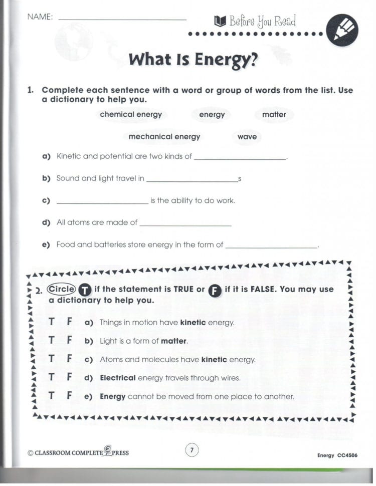 Friction And Gravity Lesson Quiz Worksheet