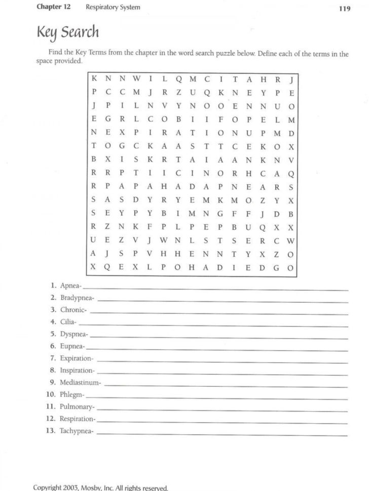 Frightening Medical Terminology Word Search Printables Printable