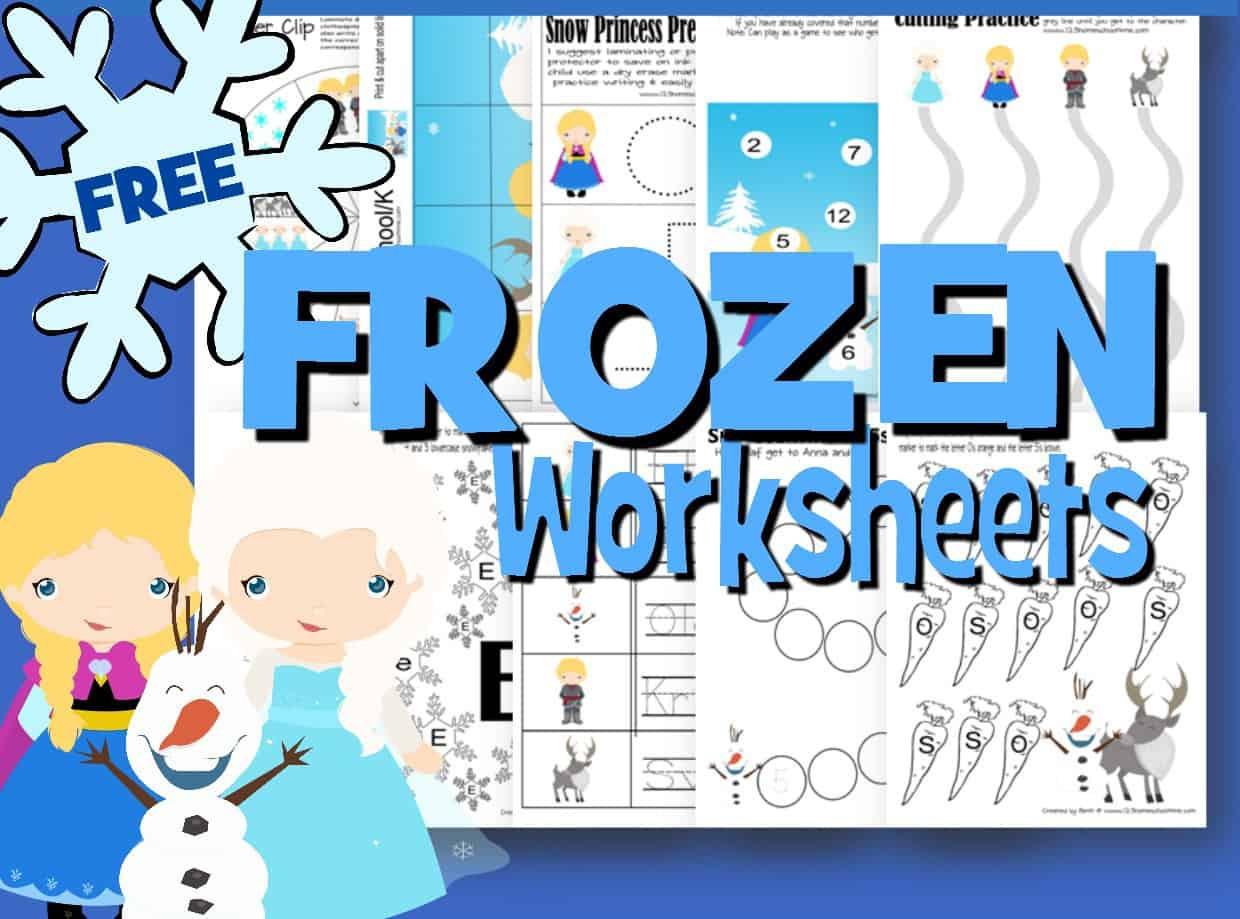 Frozen Worksheets For Kids  123 Homeschool 4 Me