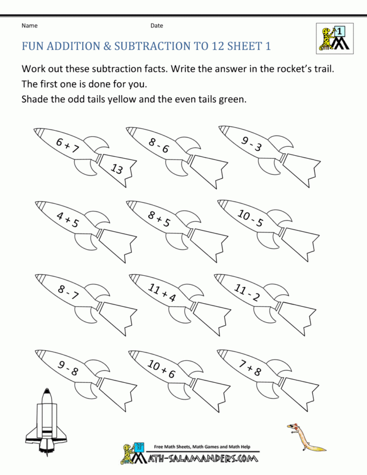 Ft Grade Math Activities