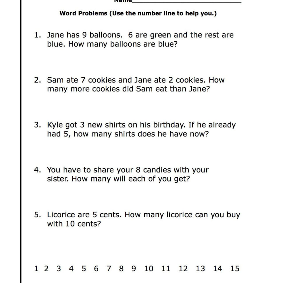 Ft Grade Math Word Problems