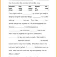 Ft Grade Reading Worksheets Free 1St Printable Comprehension