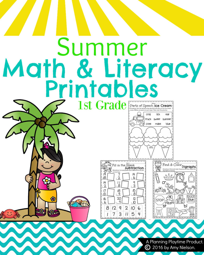 Ft Grade Summer Worksheets  Planning Playtime