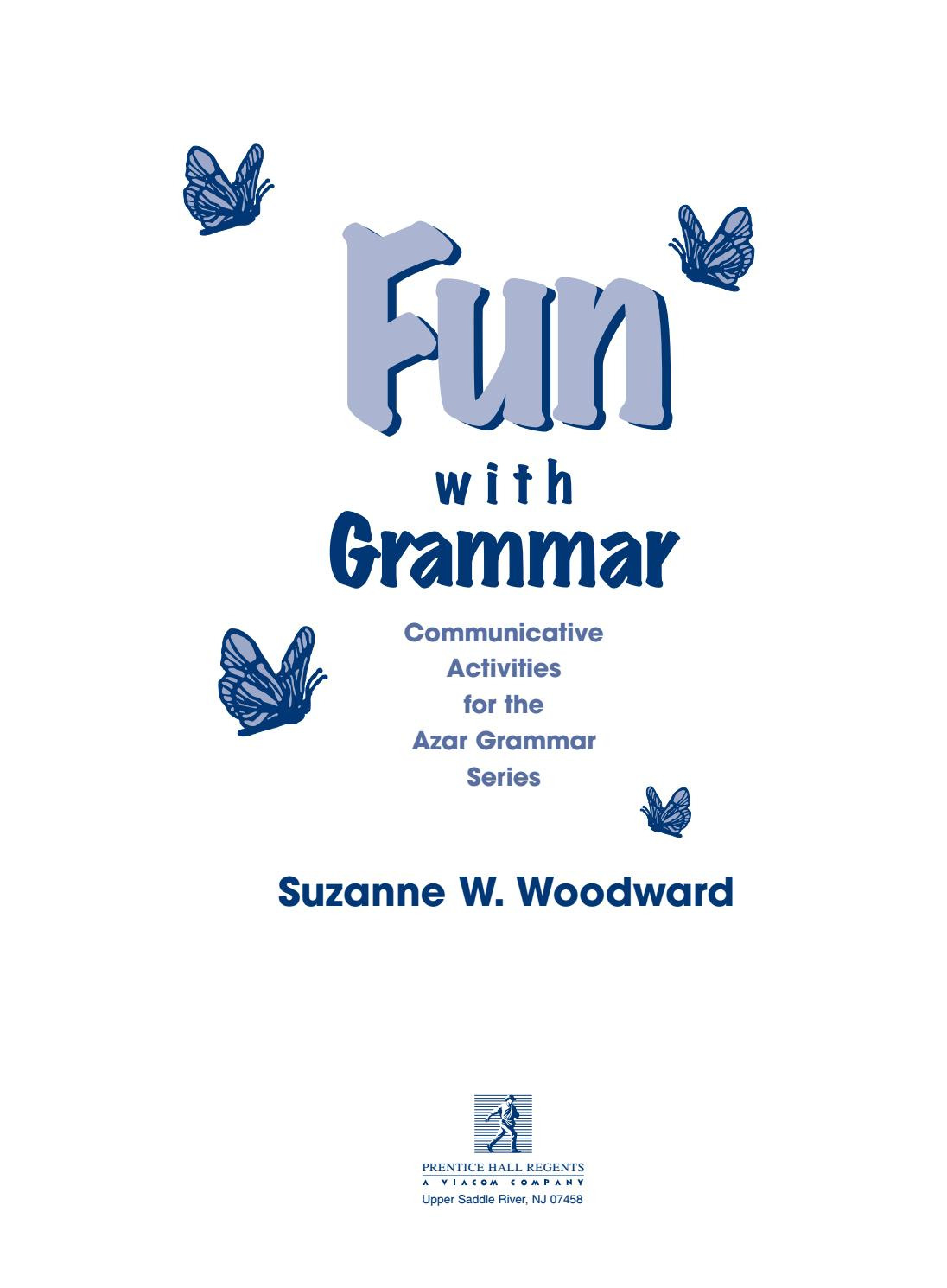 Fun With Grammar Communicative Activities For The Azar
