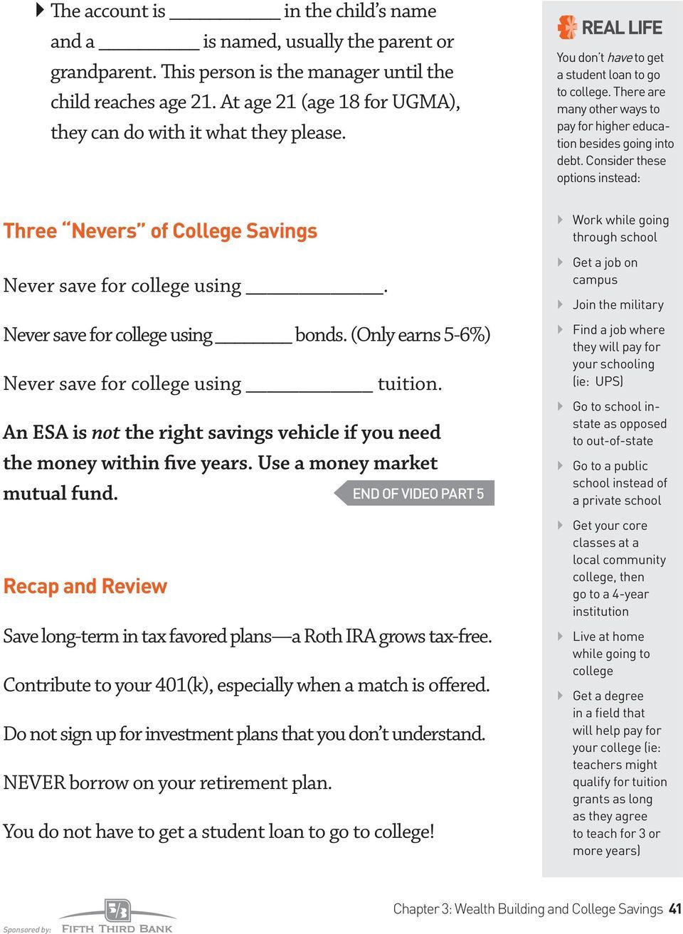 Funding 401ks And Roth Iras Worksheet Answers Quizlet