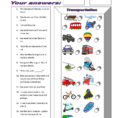 Funsheet For Beginners Transportation  English Esl Worksheets