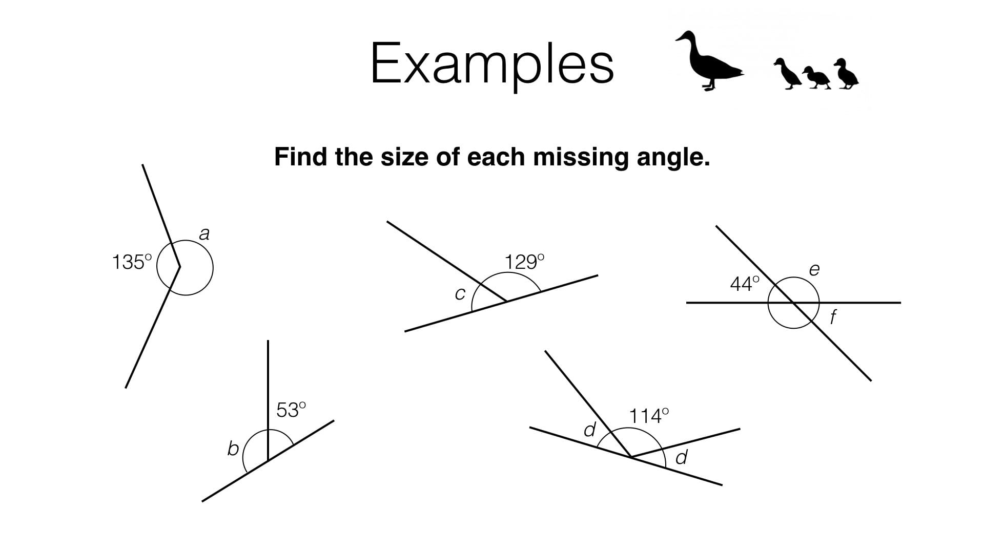 G3A – Angles At A Point Angles At A Point On A Straight