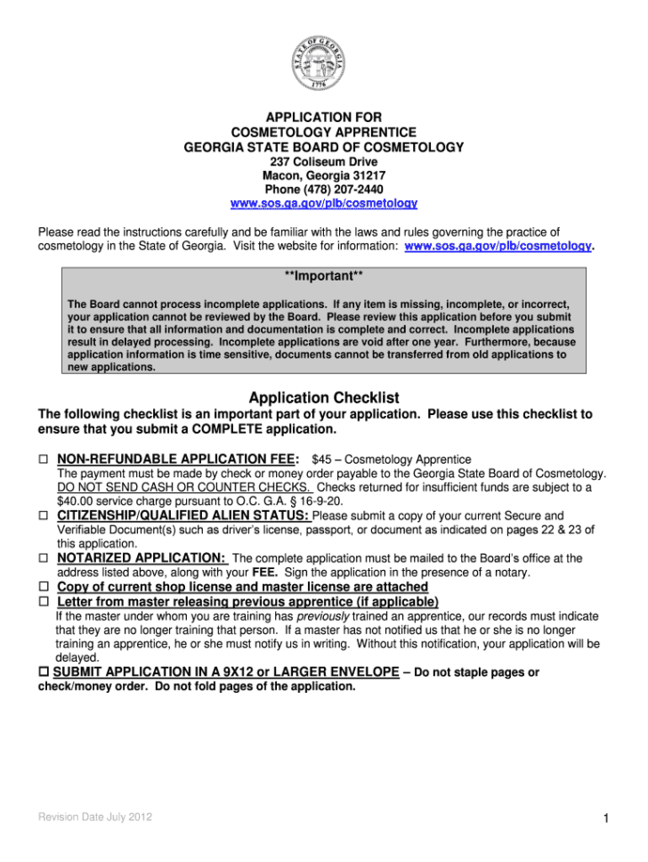 Cosmetology Tax Worksheet
