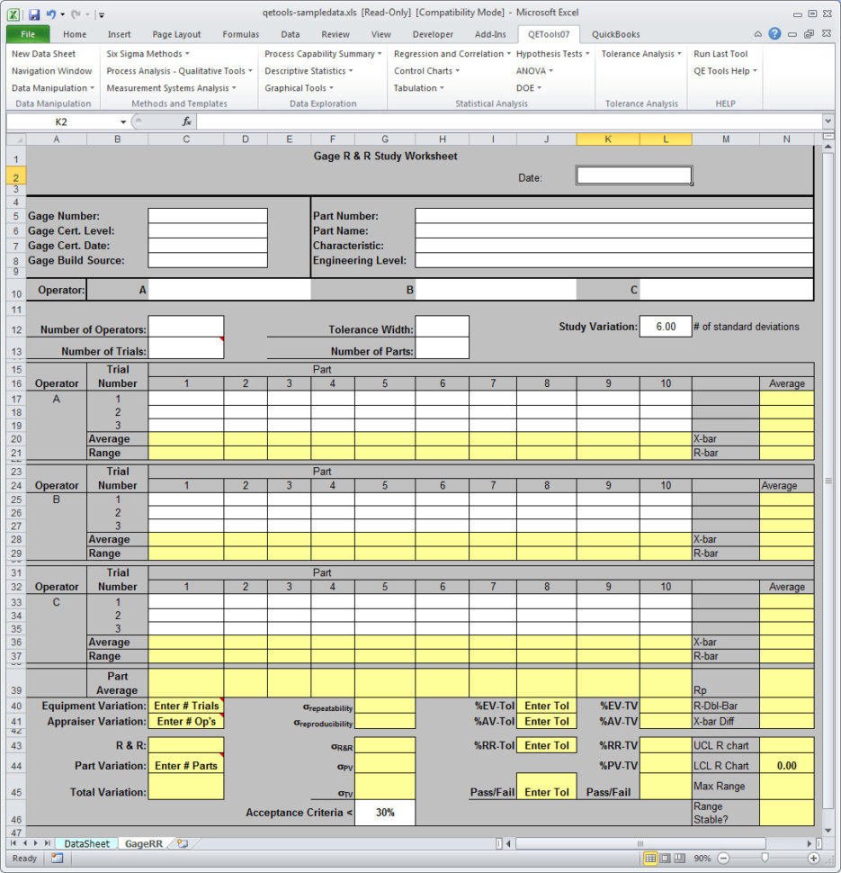 Gage Rr Excel – Bulat