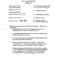 Gas Laws Worksheet New