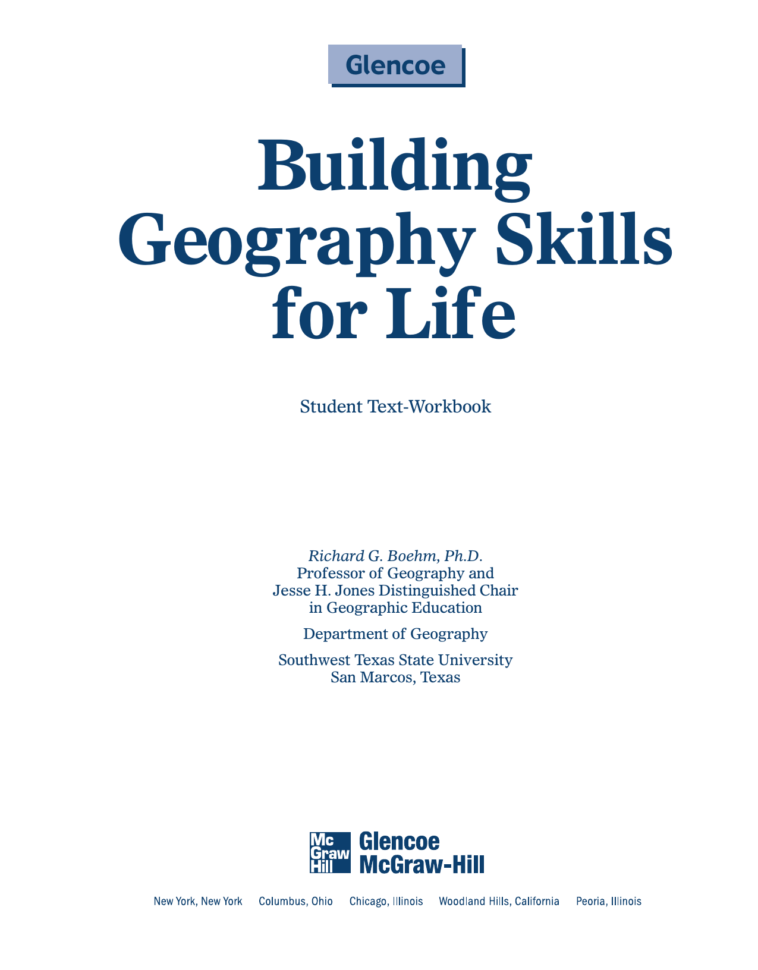 Geography Skills Worksheets