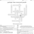 Geologic Time Crossword Puzzle  Word