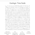 Geologic Time Scale Word Search  Word
