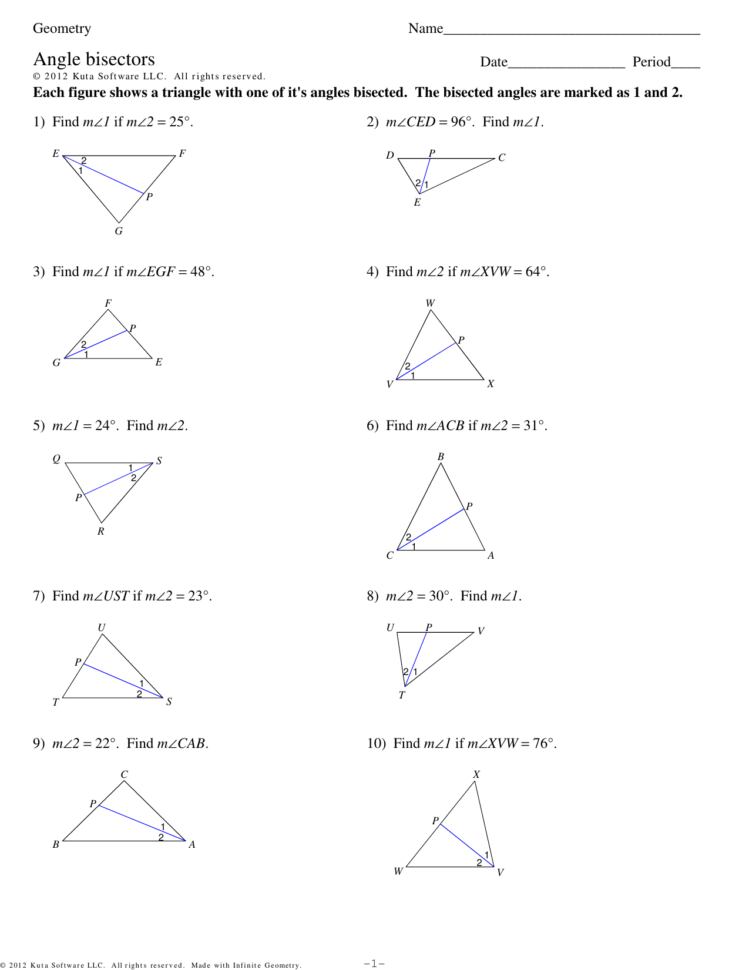 Geometry  Angle Bisectors