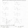 Geometry Angle Relationships Worksheet Answers