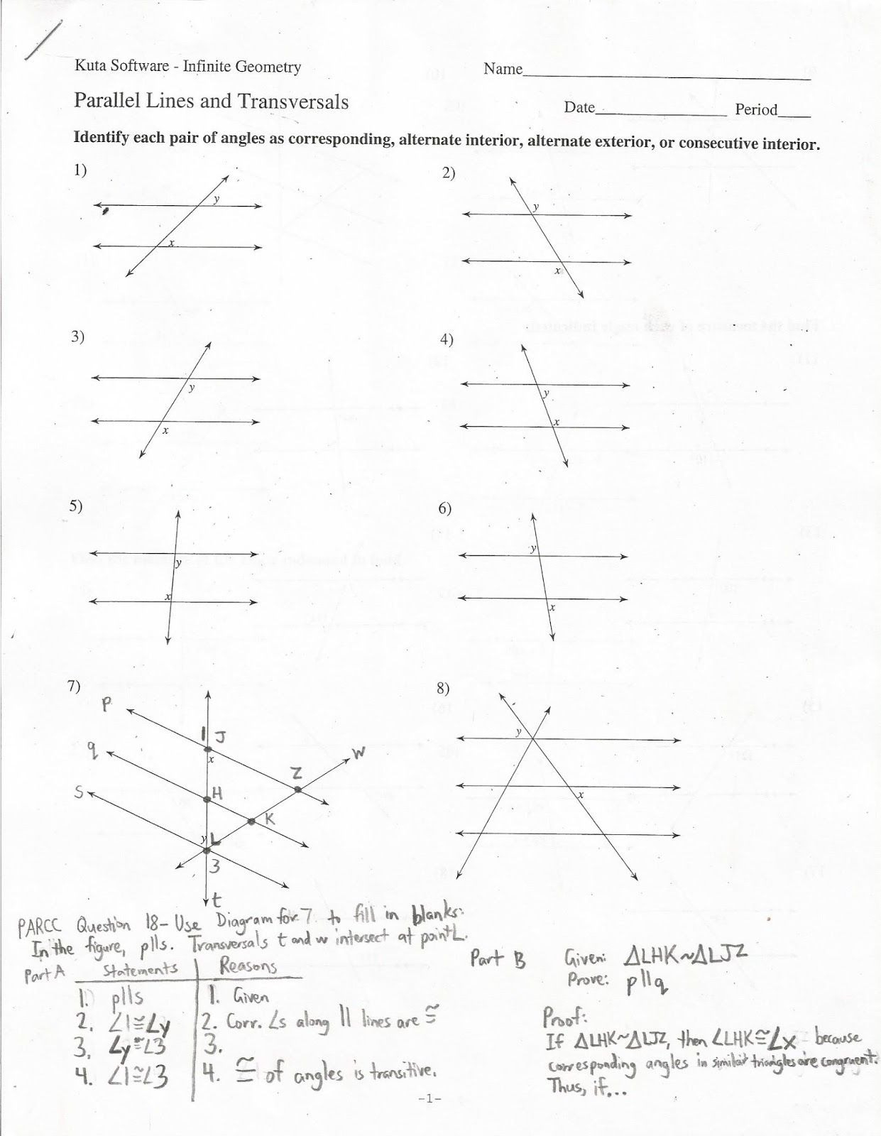homework 6 angle relationships answer key pdf