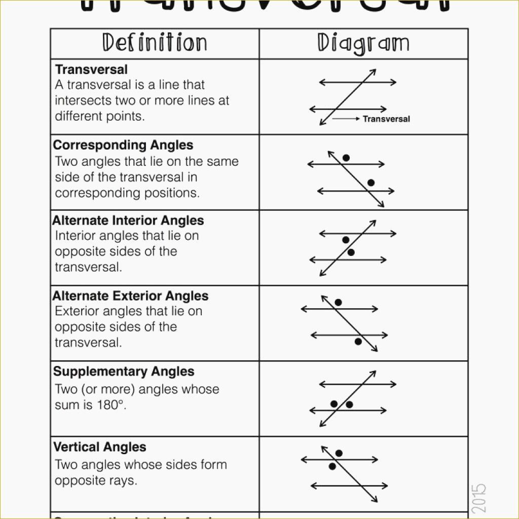 Geometry Parallel Lines And Transversals Worksheet Answers — db-excel.com