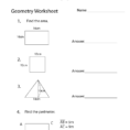 Geometry Review Worksheet  Free Printable Educational Worksheet