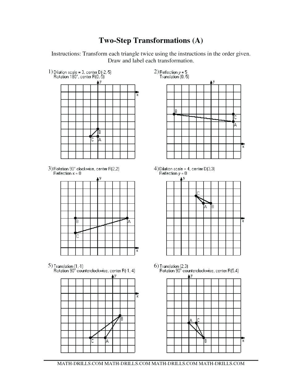 Reflections Practice Worksheet — db-excel.com