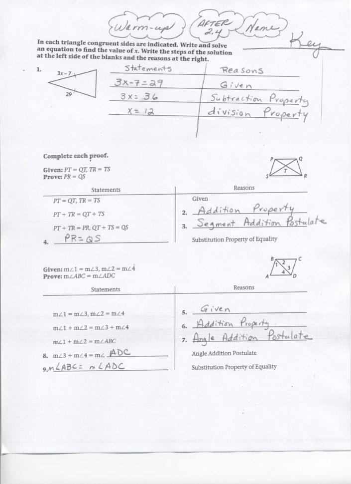 Geometry Segment And Angle Addition Worksheet Answers Db excel