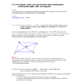 Geometry Unit 2  Quadrilateral Sample Tasks With Solutions