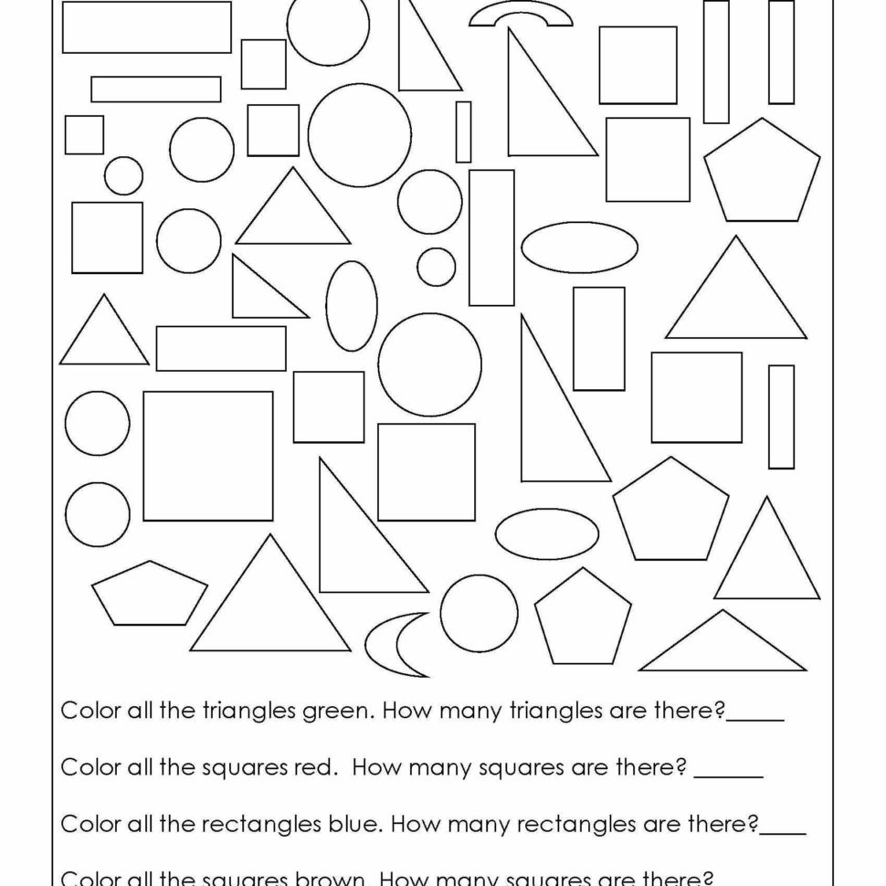 Geometry Worksheets For Students In 1St Grade